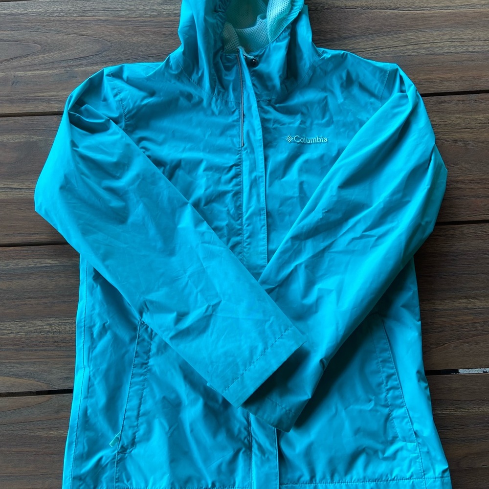 Columbia Teal Raincoat